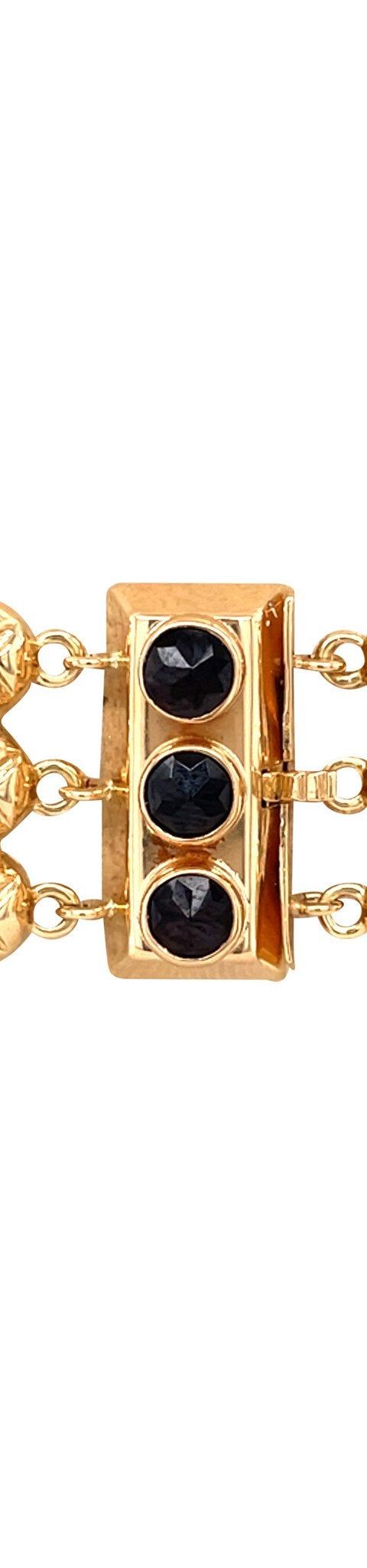 Vintage 14K Gold Bracelet with Garnet